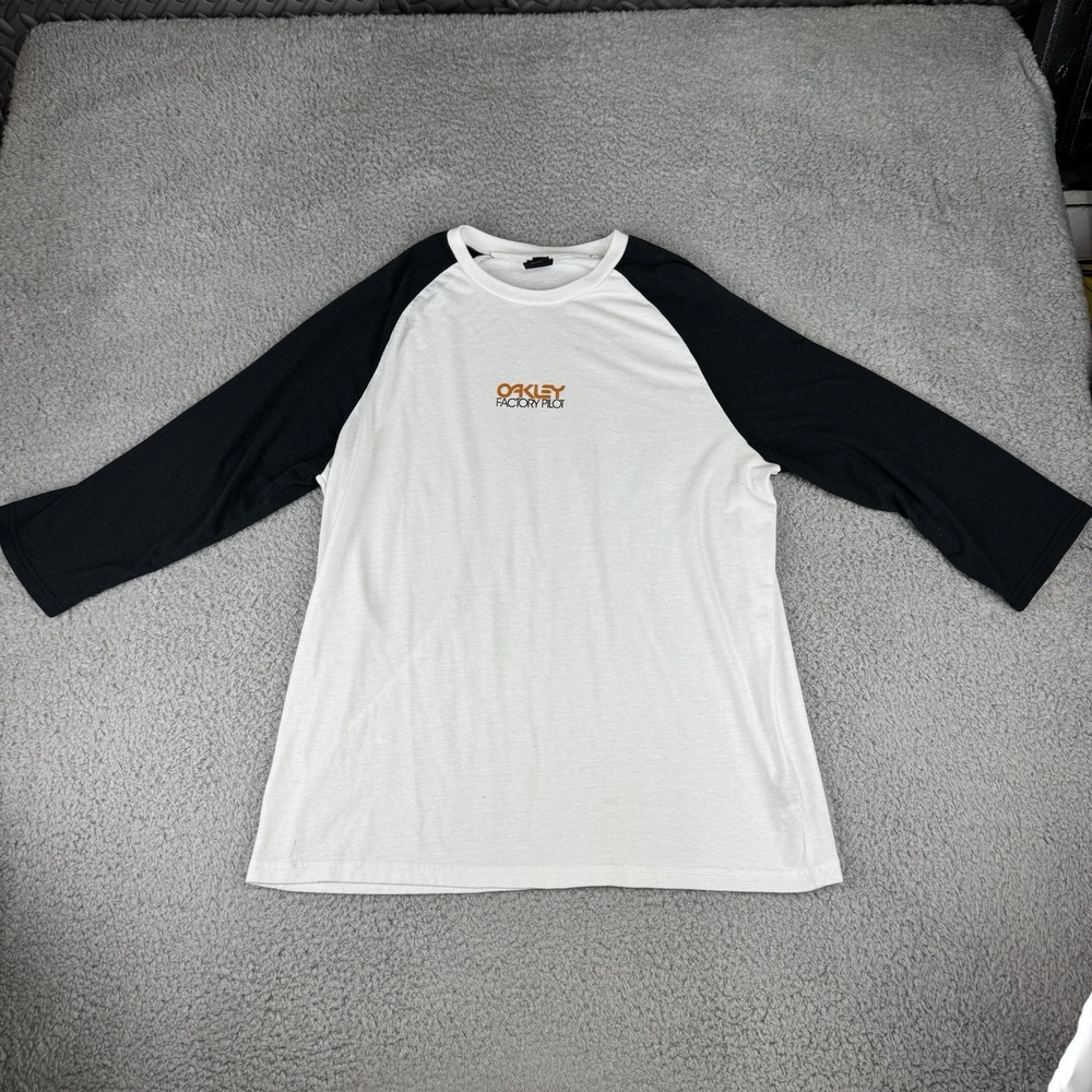 Oakley‎ Factory Pilot Baseball T Shirt Women's Size Large Custom Fit